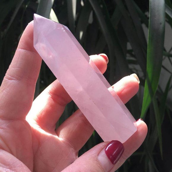 Rose Quartz Points Wand-Natural Spiritual Meditati - Picture 4 of 4